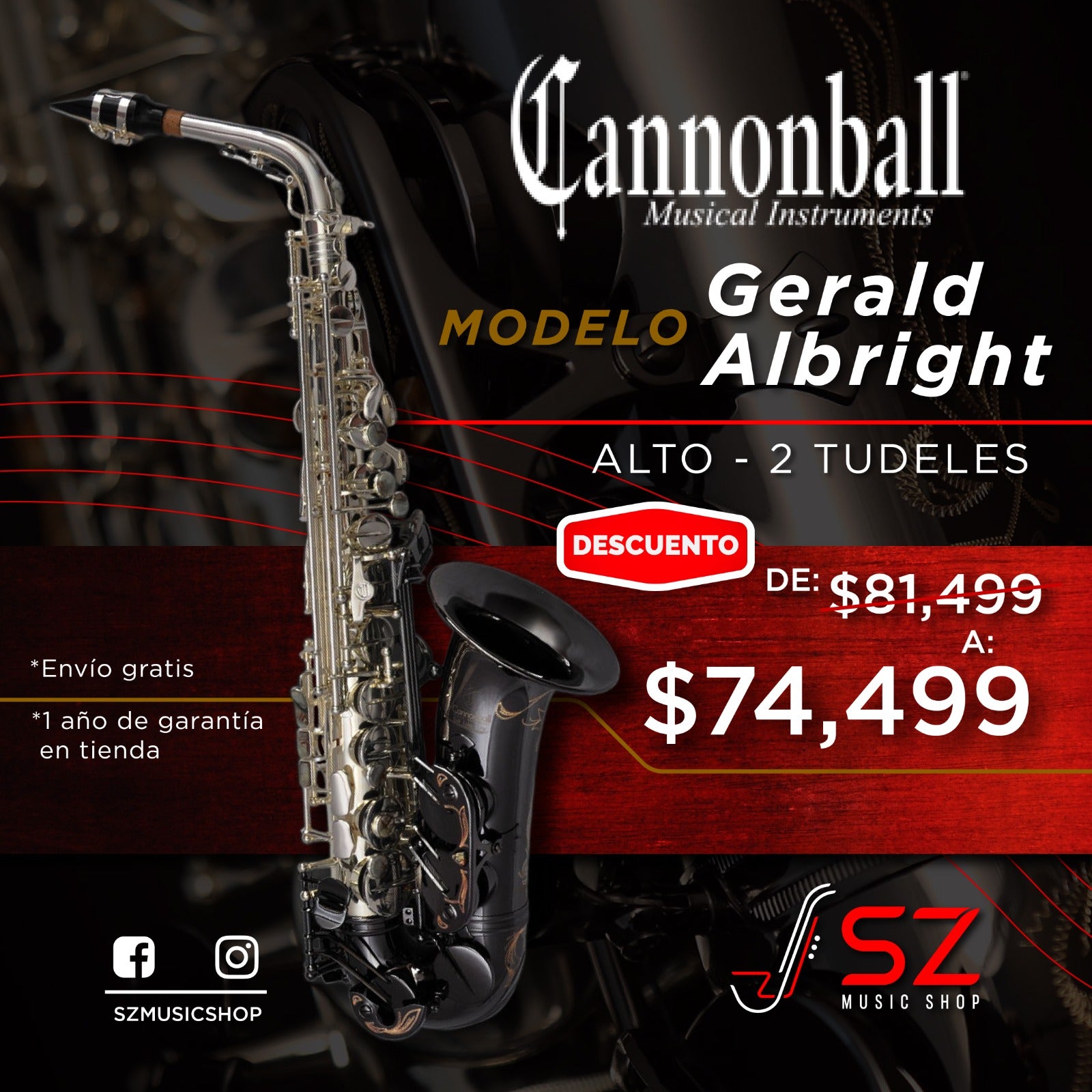 Cannonball Gerald Albright Saxofón Alto