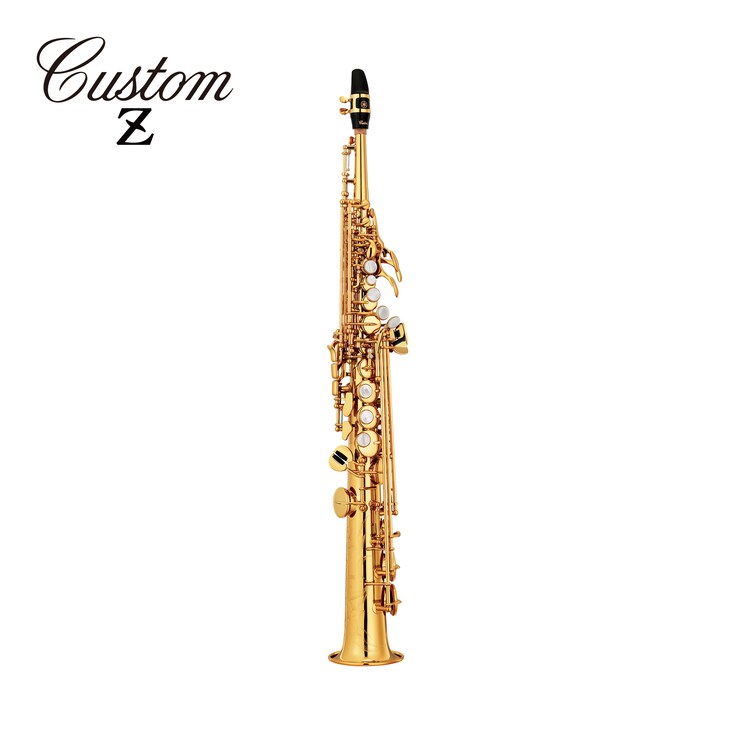 Yamaha YSS-82ZR Custom Z Saxofón Soprano Profesional Lacado Dorado